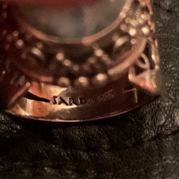 Sarda Sterling Silver and Larimar Ring - Picture 5 of 7